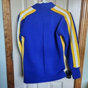 VINTAGE high school pep squad cardigan sweater  sz sm/med  thick  Acrylic